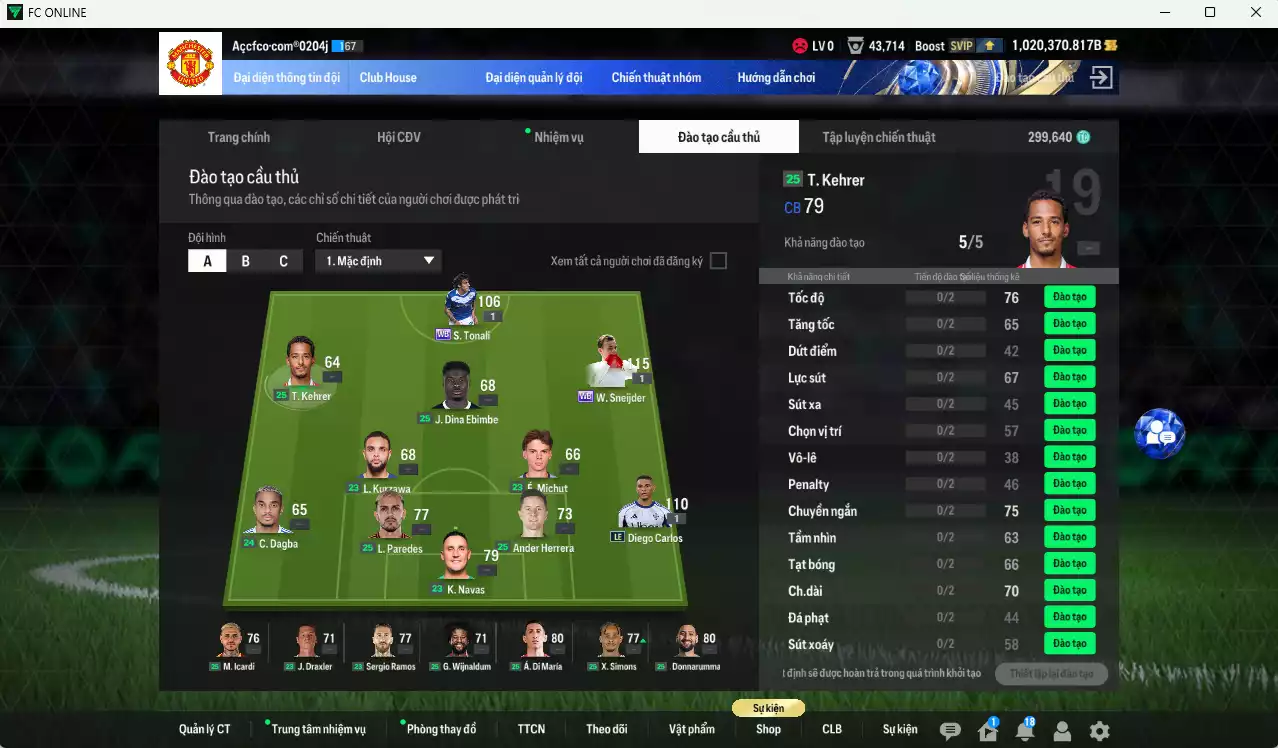 Ảnh ACC 1020370b trắng, có thẻ đổi tên, full miniface, còn nhiều CP GIẢM THUẾ. HLV Xịn, dư 290k TC