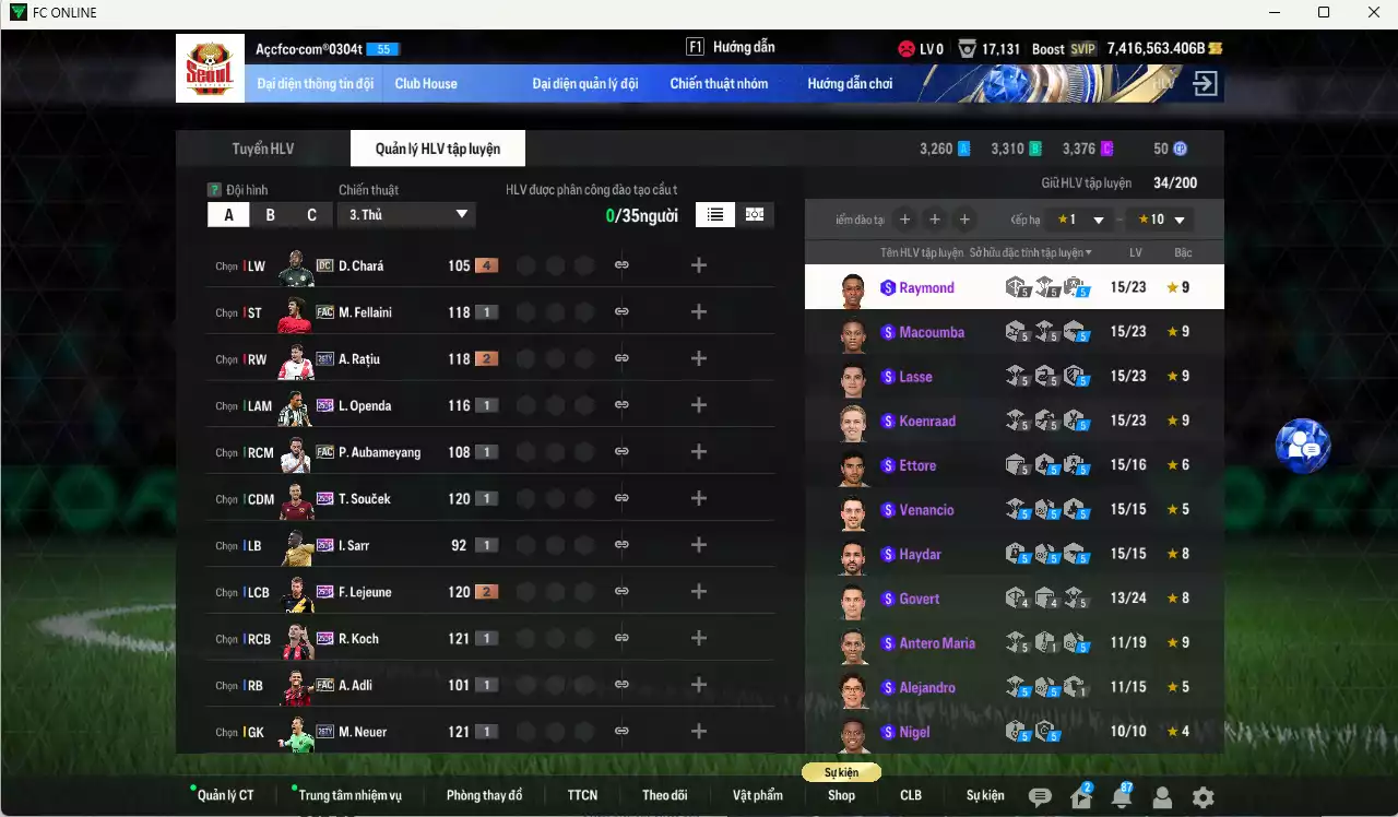 Ảnh [Tặng 400FC] ACC 7416563b trắng, có thẻ đổi tên, còn CP GIẢM THUẾ. HLV Xịn, dư 100k TC