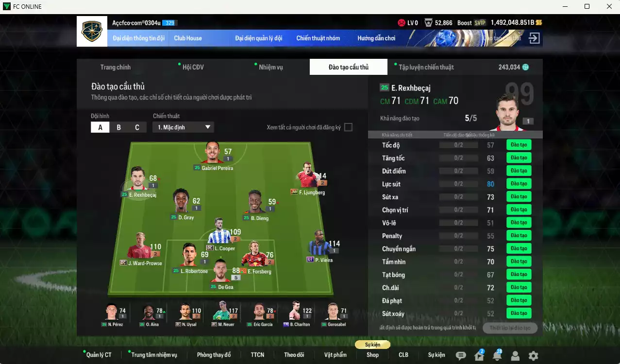 Ảnh ACC 1492048b trắng, có thẻ đổi tên, full miniface, còn CP GIẢM THUẾ. HLV Xịn, dư 240k TC