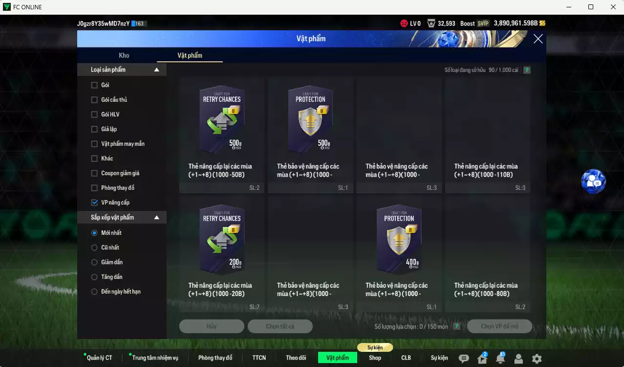 Ảnh ACC 3890961b trắng. HLV Xịn, dư 260k TC