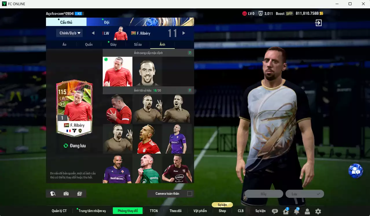 Ảnh Xuân Son PRM, Huỳnh Đức PRM, Công Phượng PRM, Quang Hải PRM vs 811kb. Full miniface