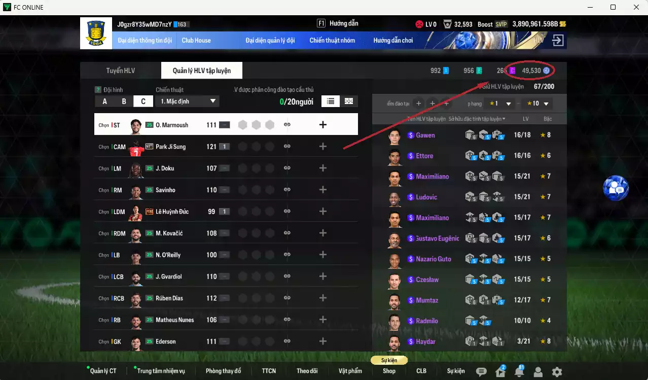 Ảnh ACC 3890961b trắng. HLV Xịn, dư 260k TC