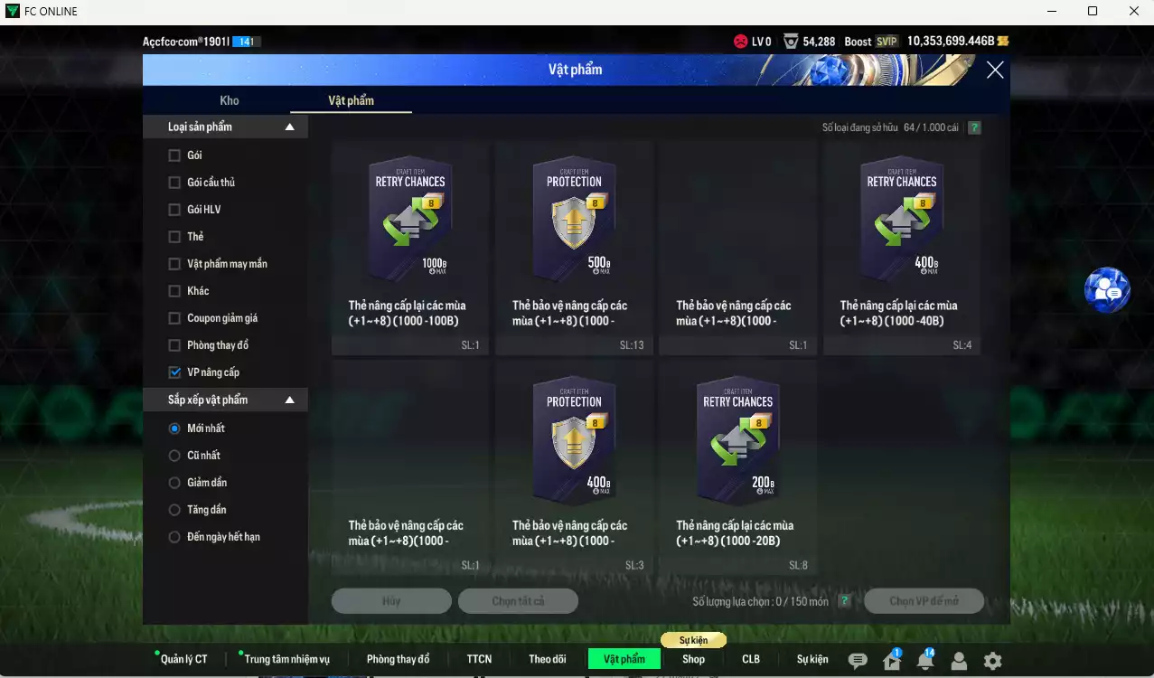 Ảnh ACC 10.353.699b trắng, có thẻ đổi tên, còn CP GIẢM THUẾ. HLV Xịn, dư 300k TC