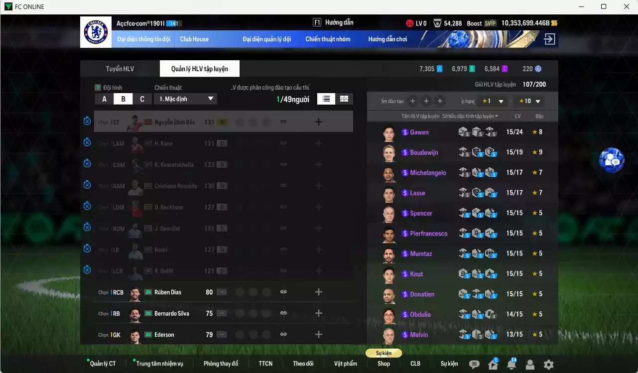 Ảnh ACC 10.353.699b trắng, có thẻ đổi tên, còn CP GIẢM THUẾ. HLV Xịn, dư 300k TC