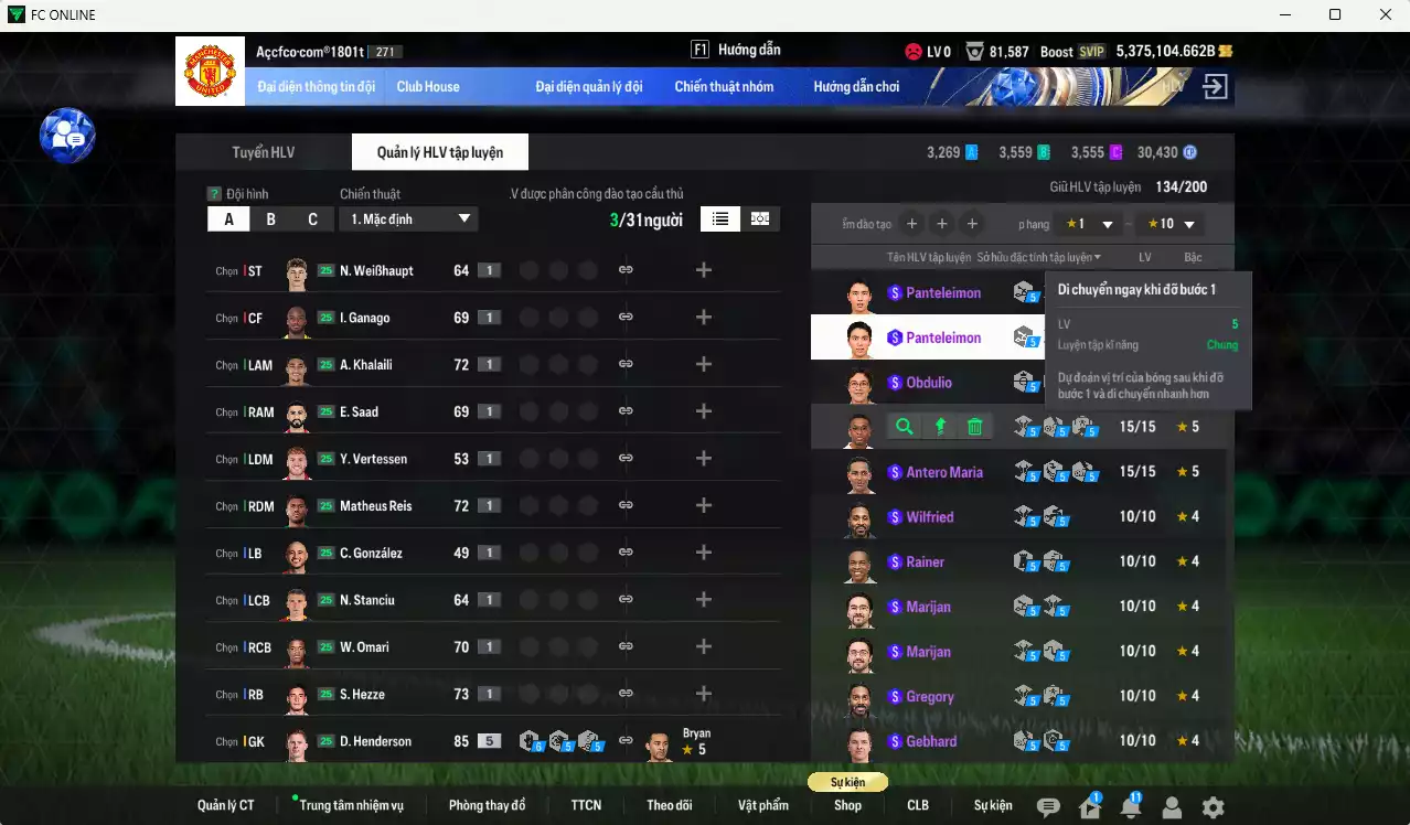 Ảnh ACC 5375104b trắng, có thẻ đổi tên, full miniface, còn nhiều CP GIẢM THUẾ. HLV Xịn, dư 130k TC