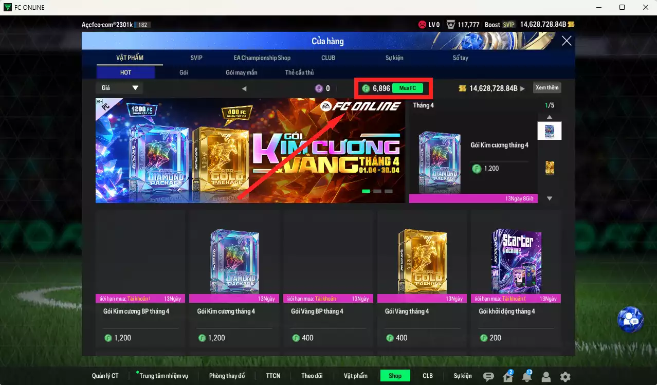 Ảnh [Tặng 6900FC] ACC 14.628.728b trắng, có thẻ đổi tên, full miniface, còn CP GIẢM THUẾ. HLV Xịn