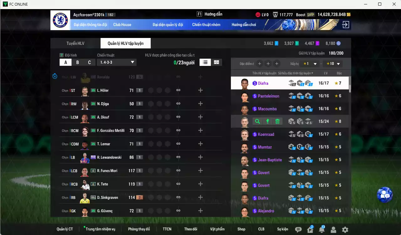 Ảnh [Tặng 6900FC] ACC 14.628.728b trắng, có thẻ đổi tên, full miniface, còn CP GIẢM THUẾ. HLV Xịn