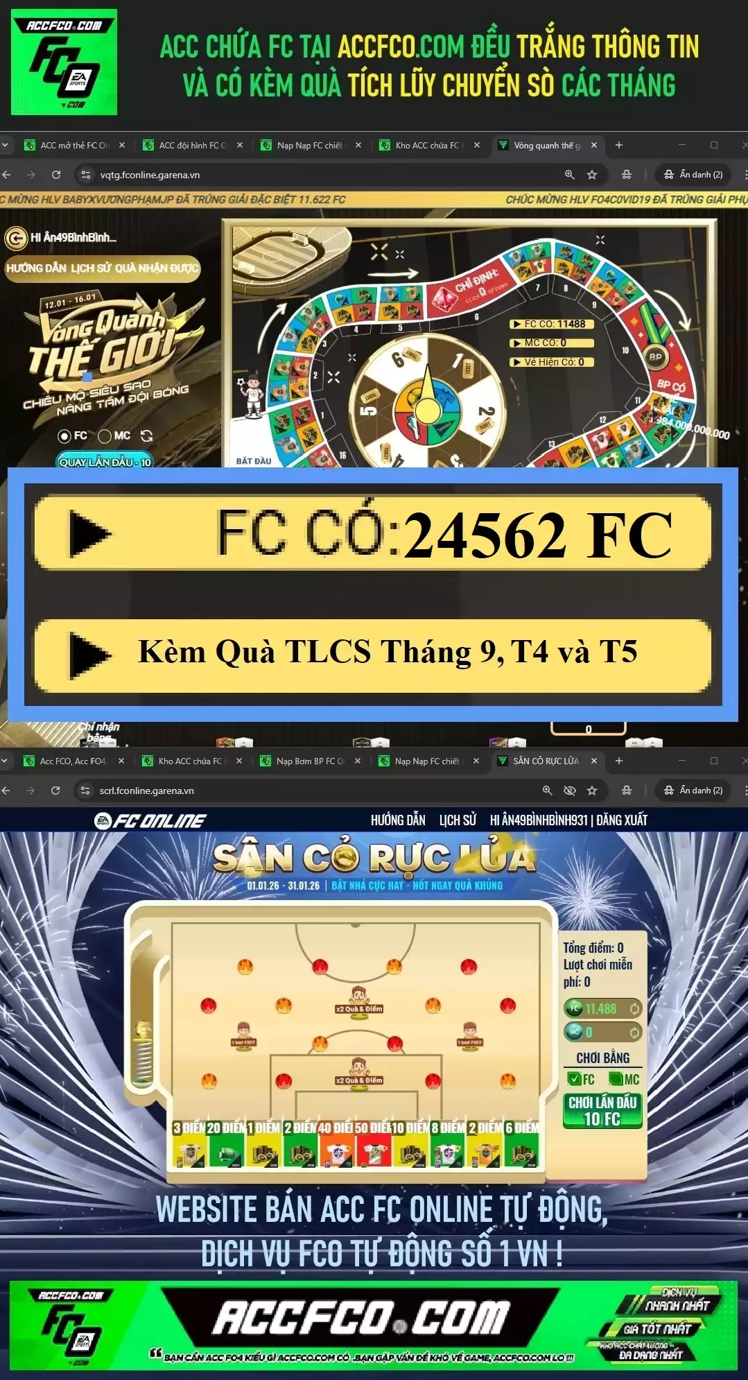 [CTV] ACC chứa 23608 FC trắng thông tin (kèm quà TL Chuyển Sò  tháng 5,4 và 9🎁)