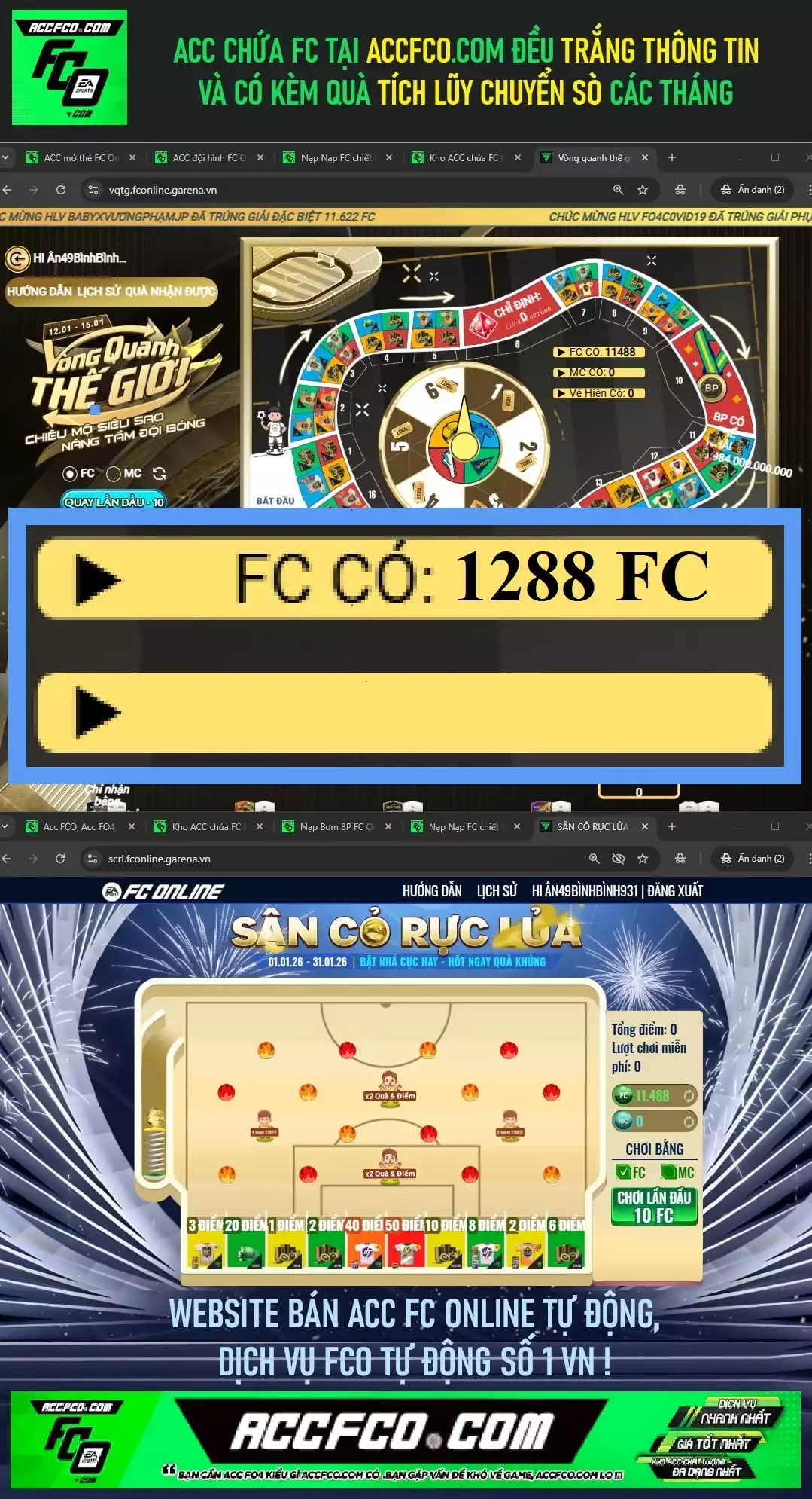 [CTV] ACC chứa 1288 FC trắng thông tin