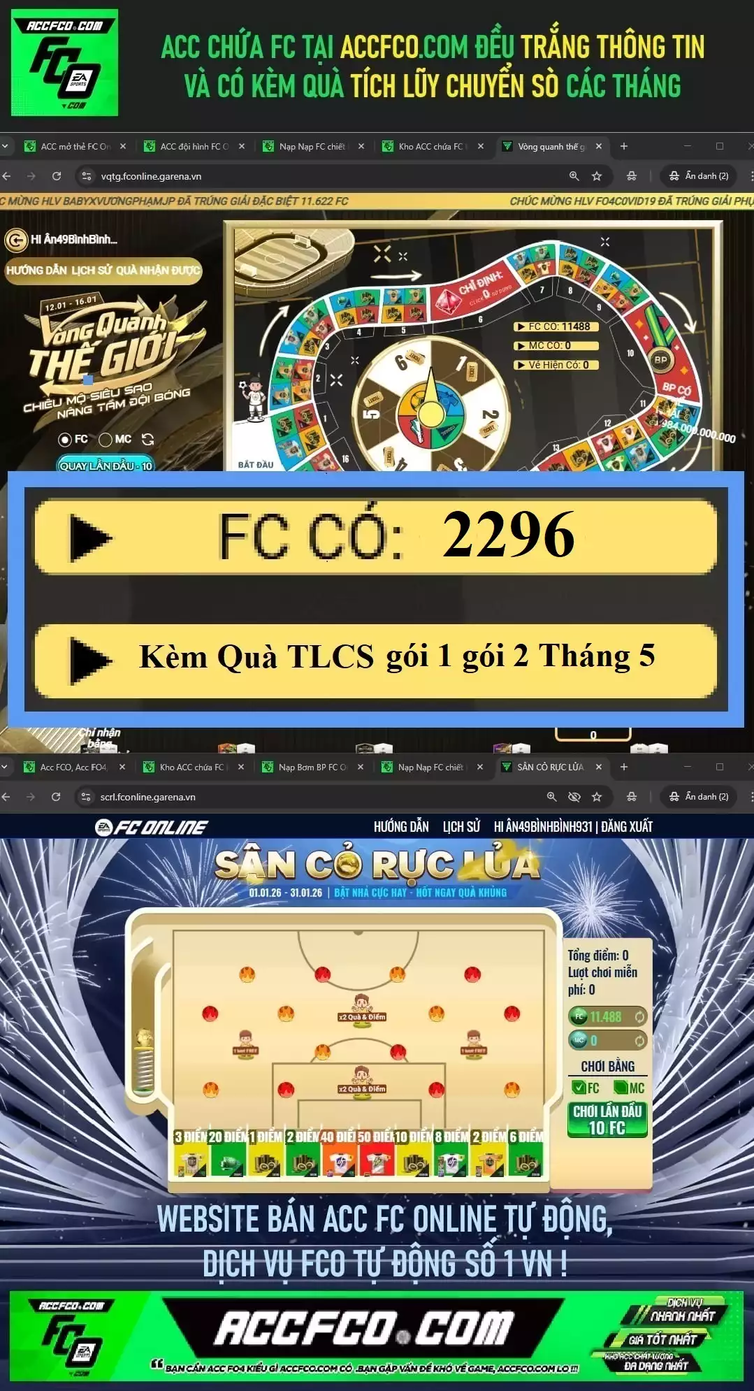 [CTV] ACC chứa 2296 FC trắng thông tin