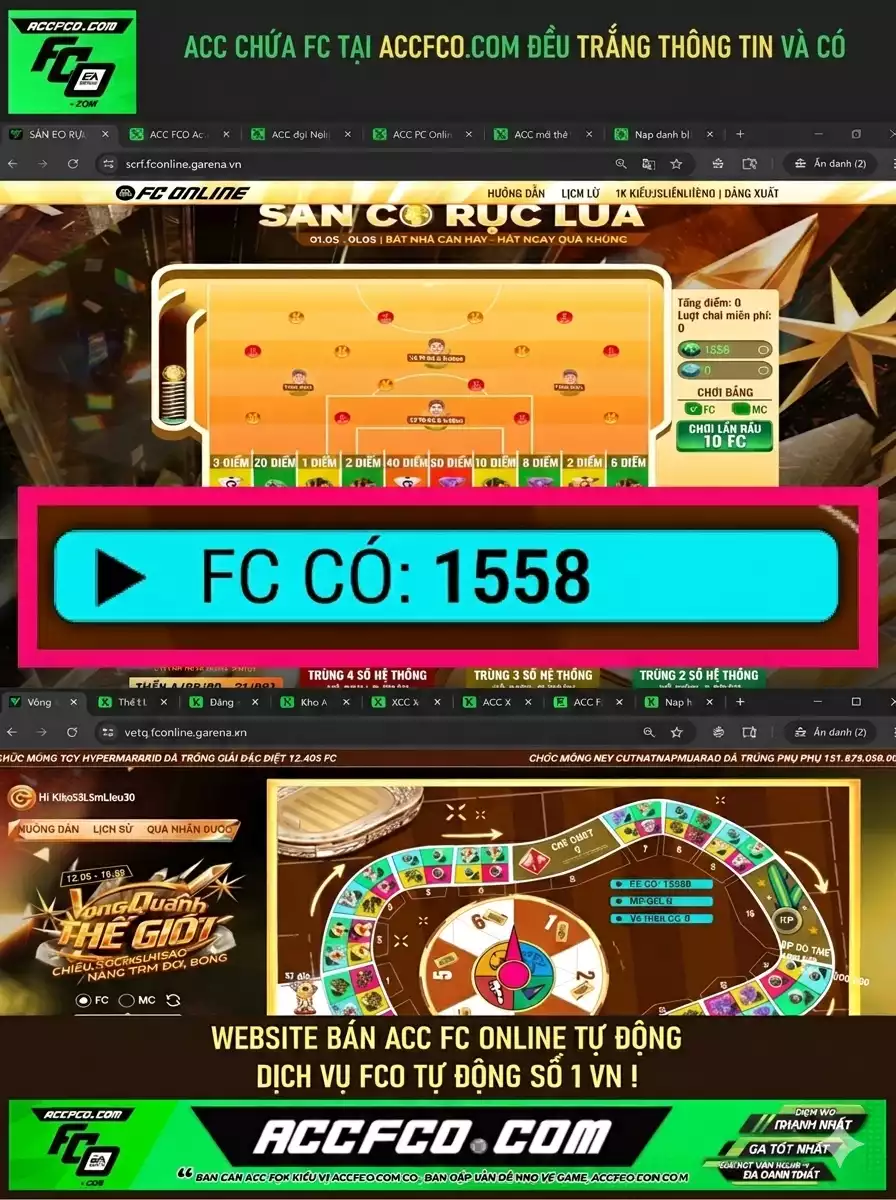 [CTV] ACC chứa 1558 FC trắng thông tin