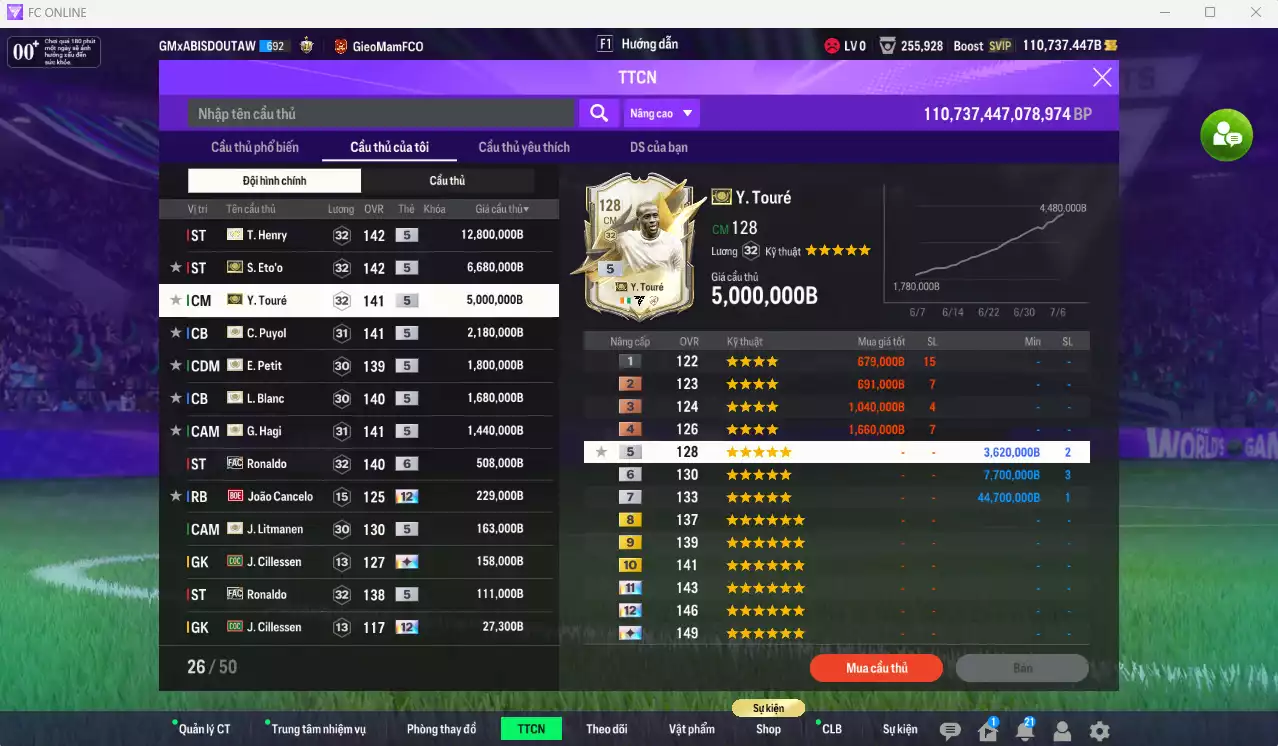 Ảnh Barcelona 32.831.680b có Henry ITM, Eto ITM, Touré ITM, Puyol ITM, Petit ITM, Blanc ITM, Hagi ITM, Litmane ITM, Ronaldo FAC+6... Full miniface, còn nhiều CP GIẢM THUẾ. HLV Xịn, đã full đào tạo chiến thuật vs chỉ số cầu thủ
