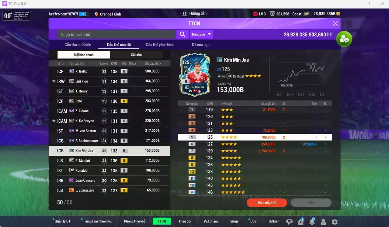 Ảnh Quốc Dân 3.259.950b có Gullit CH+6, Figo No.7+6, Henry WS, Pelé DC, Zidane CH, K. De Bruyne WS, Basten CH... Full miniface. HLV Xịn