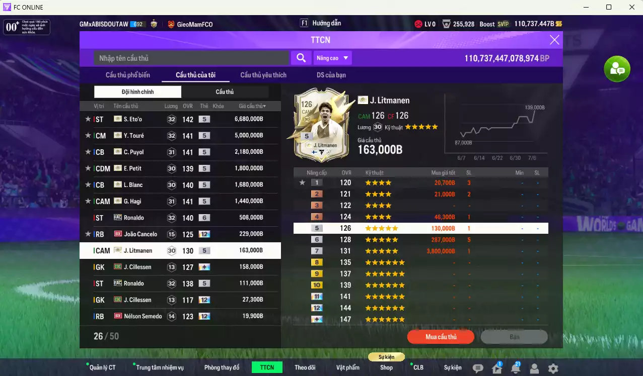 Ảnh Barcelona 32.831.680b có Henry ITM, Eto ITM, Touré ITM, Puyol ITM, Petit ITM, Blanc ITM, Hagi ITM, Litmane ITM, Ronaldo FAC+6... Full miniface, còn nhiều CP GIẢM THUẾ. HLV Xịn, đã full đào tạo chiến thuật vs chỉ số cầu thủ