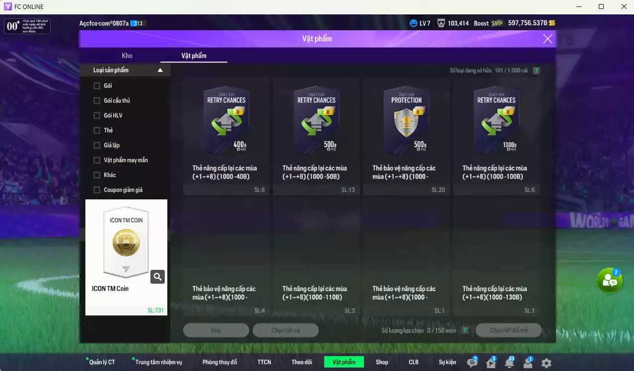 Ảnh Barcelona 29.517.600b có Suárez GRU, Touré ITM, Petit ITM+6, Messi UT+9, Koundé 26TY+6, Ronaldinho CU, Cruyff CU, Puyol CU... Full miniface, còn nhiều CP GIẢM THUẾ. HLV Xịn, đã full đào tạo chỉ số cầu thủ