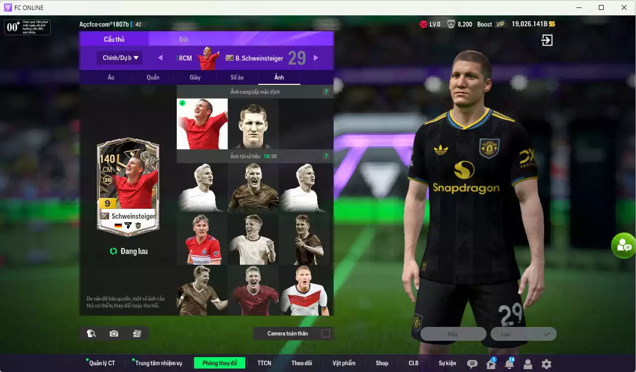 Ảnh Man Utd 6.057.630b có Scholes ITM, CR7 CC, Bruno 23HW... Full miniface. HLV tạm