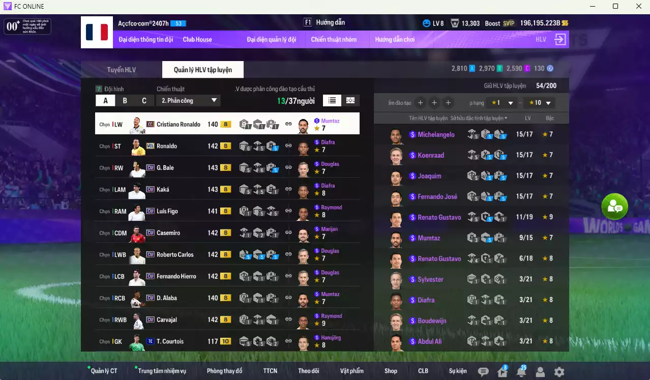Ảnh Real Madrid 10.635.120b có Kaká CU, Ronaldo MDL, CR7 CC, Bale CU, Casemiro CU, Figo CU, Carvajal CU, Carlos CU, Hierro CU, Alaba CU... HLV tạm
