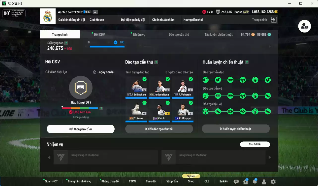 Ảnh Real Madrid 9.703.680b dư 1trb có Bellingham 26TY, CR7 WS, Kroos WG+6, Rudiger CU, Vini CU, Mbappé 25UCL... Full miniface, còn nhiều CP GIẢM THUẾ vs Coin TM. HLV Xịn, đã full đào tạo chiến thuật