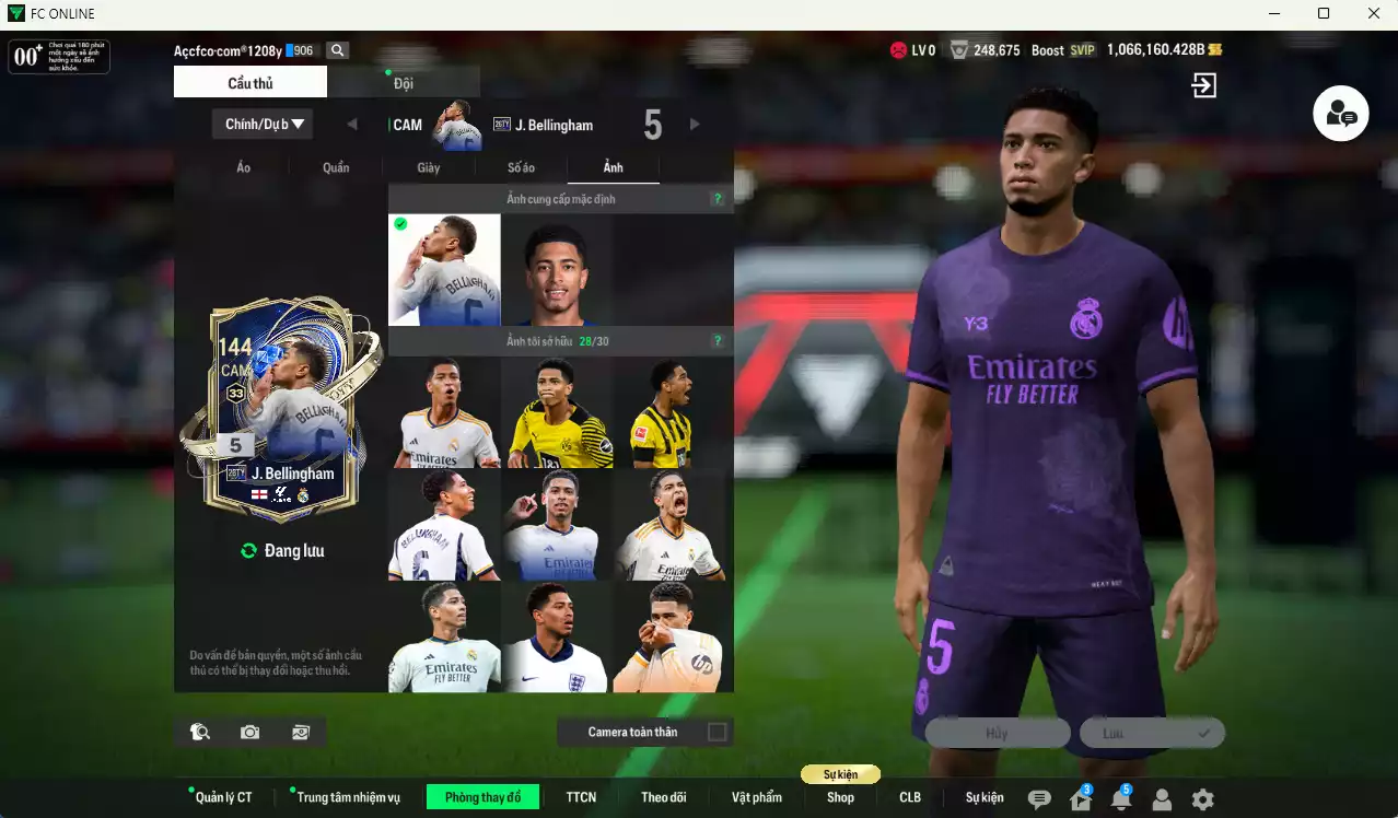 Ảnh Real Madrid 9.703.680b dư 1trb có Bellingham 26TY, CR7 WS, Kroos WG+6, Rudiger CU, Vini CU, Mbappé 25UCL... Full miniface, còn nhiều CP GIẢM THUẾ vs Coin TM. HLV Xịn, đã full đào tạo chiến thuật