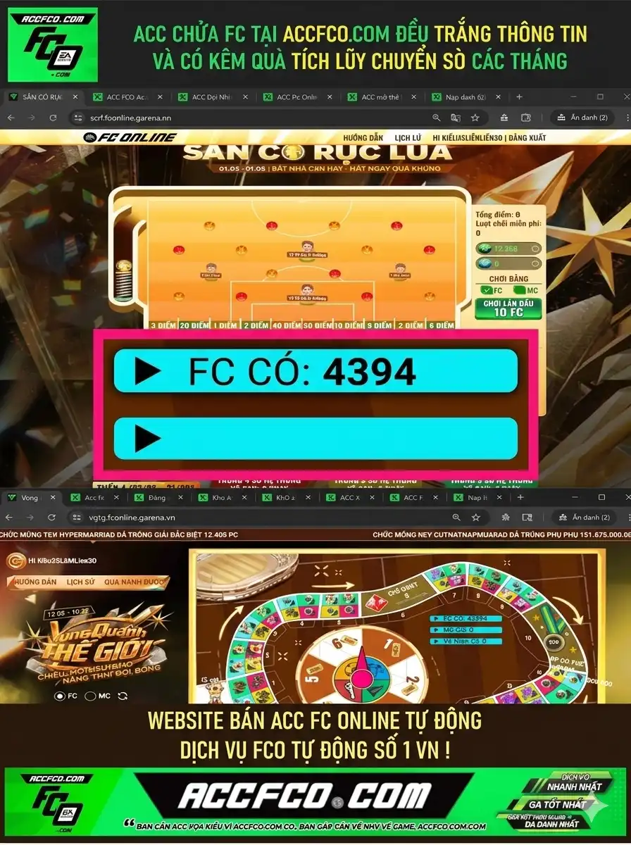 [CTV] ACC chứa 4394 FC trắng thông tin