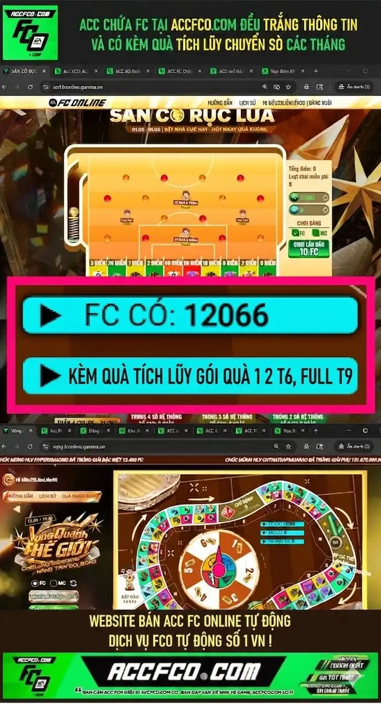 [CTV] ACC chứa 12066 FC trắng thông tin, 🎁 Quà gói 1 và 2 tháng 6