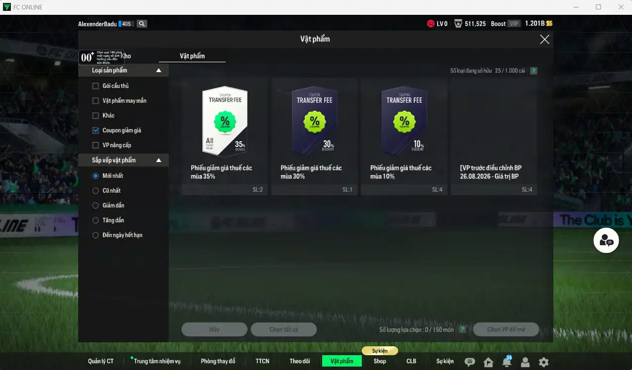 Ảnh Full mùa 23HW+11 (gắn được CSAV) 19.696b dư 1.2b có Sanabria, Bensebaini, Yuri Berchiche, Gavi, Tete, Kramaric, Vlasic.. 23HW+11, Full miniface. HLV Xịn