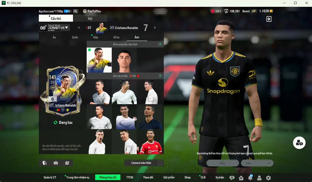 Ảnh Man Utd. 27.092b dư 1.1b có Scholes ITM, CR7 26TY+6, Park ITM, Keane ITM, VDS ITM, Malacia SPL+11, Ole ITM, Larrson ITM, De Gea BOE+12... Full miniface, nhiều CP GIẢM THUẾ. HLV Xịn, đã đào tạo full cs nhiều cầu thủ