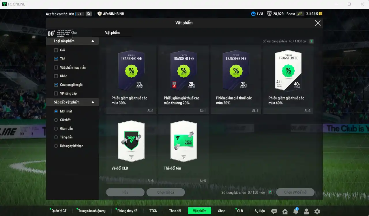 Ảnh Quang Hải IP, Hùng Dũng IP mix Full mùa CU+8 6.027b dư 2.5b có Benzema, Neymar, Beckham, Lewandowski, Ronaldinho, Maldini, Lúcio... CU+8. HLV Xịn