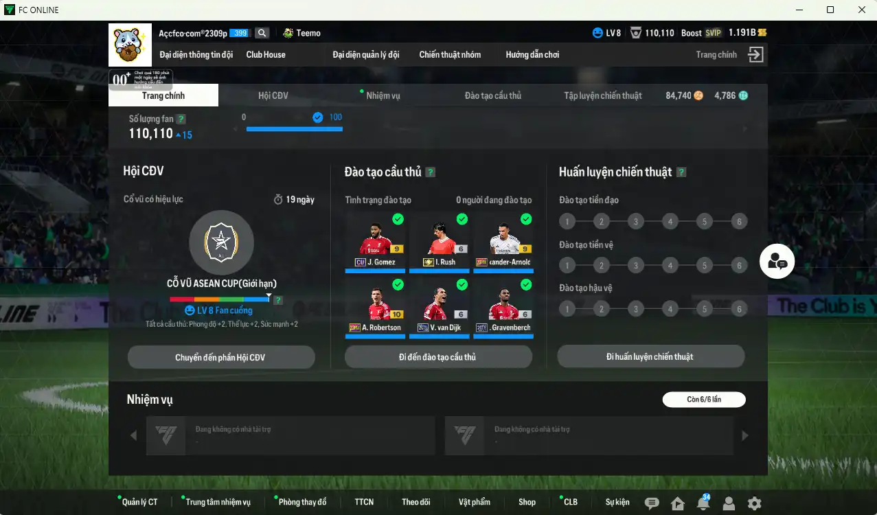 Ảnh Liverpool 36.039b dư 1.1b có Rush ITM+6, Gerrard ITM, Dalglish ITM, Suárez GRY, Isak 24EP+9, Van Dijk 26TS+6, Cole UT+10… Còn nhiều Coin ITM. HLV Xịn