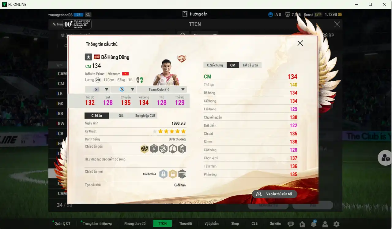 Ảnh [Tặng Quang Hải, Hùng Dũng  IP+5] AC Milan 8.389b dư 1,1b có Gullit CFA+11, Vieira DC+10,  Ronaldo WG, Calhanoglu SPT, Maldini CC+10, Ronaldinho CU, Desailly CC+10… Còn nhiều thẻ GIẢM THUẾ
