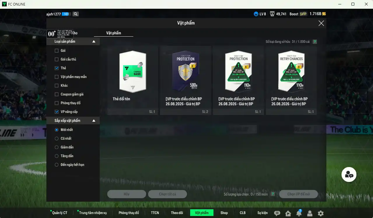 Ảnh AC Milan 12.239b dư 1,7b có Ronaldo WG, Calhanoglu WG, Baggio WG, Vieira EBS+11, Essien LN+11, Ronaldinho CU… Còn nhiều thẻ GIẢM THUẾ. HLV Xịn
