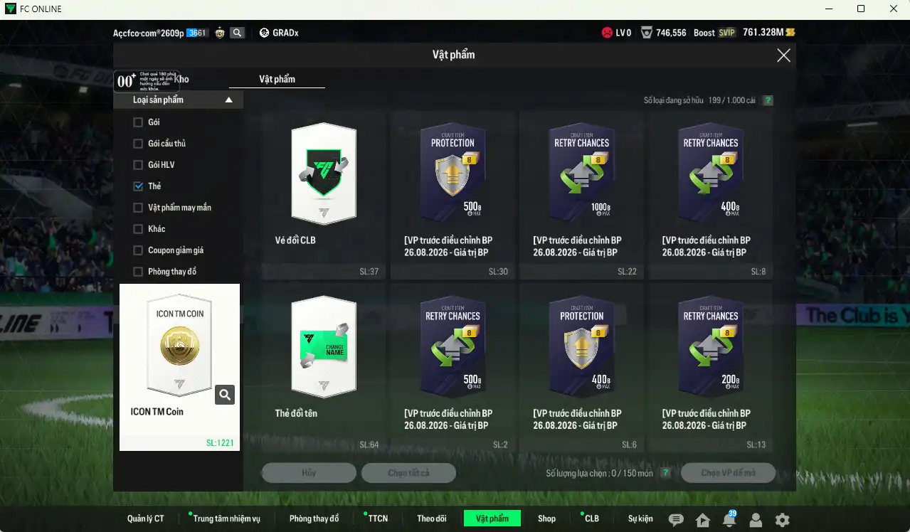 Ảnh Real Madrid 131.712b có Beckham ITM, Figo ITM, Kaká ITM, Rudiger FAC, Militao FAC, Bellingham 26TY, Cucurella 22UCL+13, Dumfries 21UCL+11, Theo LOL+11…  Full miniface, còn rất nhiều thẻ GIẢM THUẾ. HLV Siêu Xịn, dư nhiều CP, đã full đào tạo chiến thuật lẫn chỉ số ct