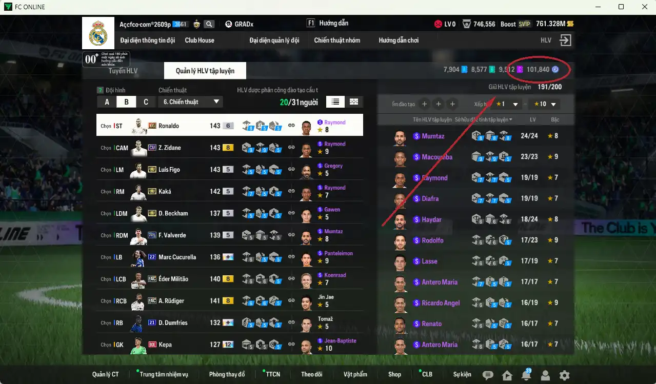 Ảnh Real Madrid 131.712b có Beckham ITM, Figo ITM, Kaká ITM, Rudiger FAC, Militao FAC, Bellingham 26TY, Cucurella 22UCL+13, Dumfries 21UCL+11, Theo LOL+11…  Full miniface, còn rất nhiều thẻ GIẢM THUẾ. HLV Siêu Xịn, dư nhiều CP, đã full đào tạo chiến thuật lẫn chỉ số ct