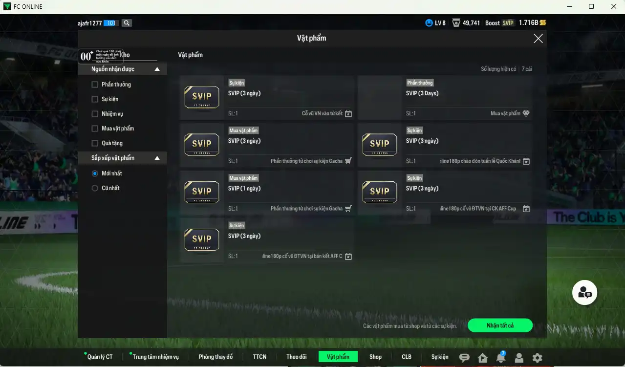 Ảnh AC Milan 12.239b dư 1,7b có Ronaldo WG, Calhanoglu WG, Baggio WG, Vieira EBS+11, Essien LN+11, Ronaldinho CU… Còn nhiều thẻ GIẢM THUẾ. HLV Xịn