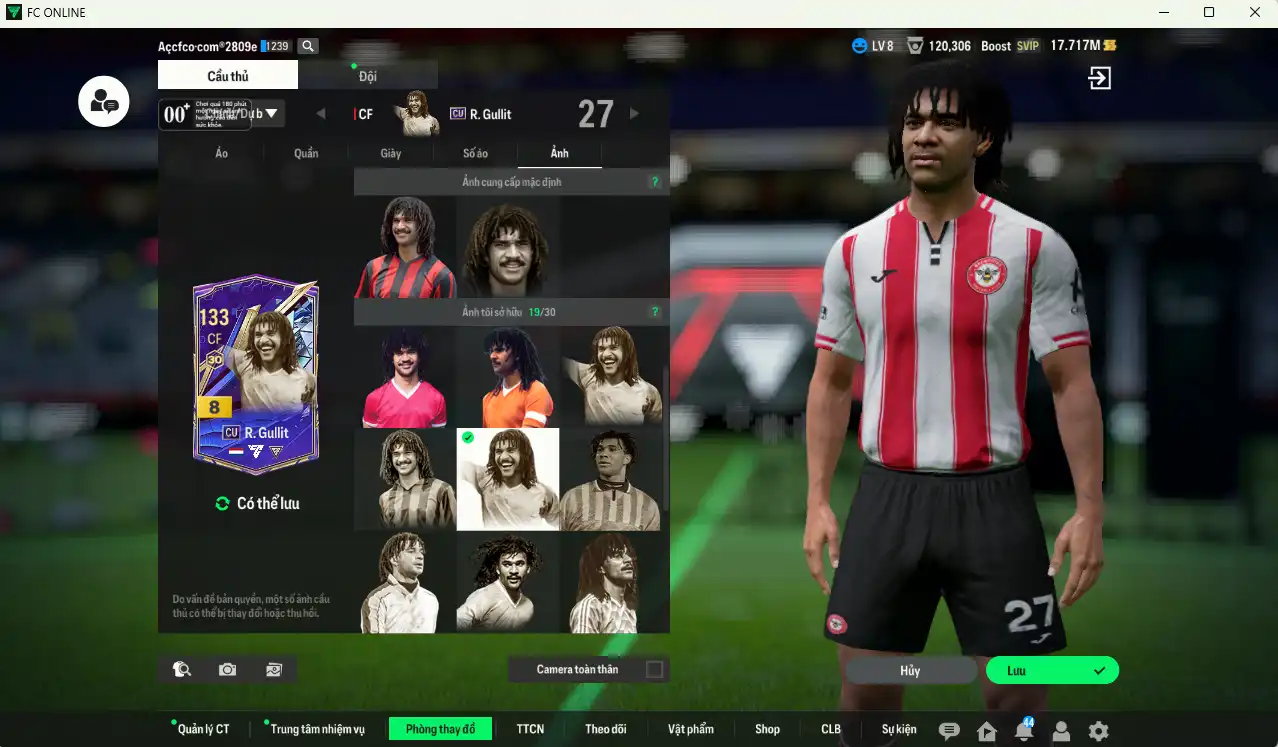 Ảnh Team ITM+7 (2 CSV) 67.418b có Sócrates ITM+7, Riquelme ITM+7, Bierhoff ITM+7, Okocha ITM+7, Touré ITM+6, Puyol ITM+5, Zambrotta ITM+5, Hùng Dũng IP… Full miniface, còn rất nhiều thẻ GIẢM THUẾ vs SVIP, HLV Xịn, đã full đào tạo, dư nhiều CP và TC