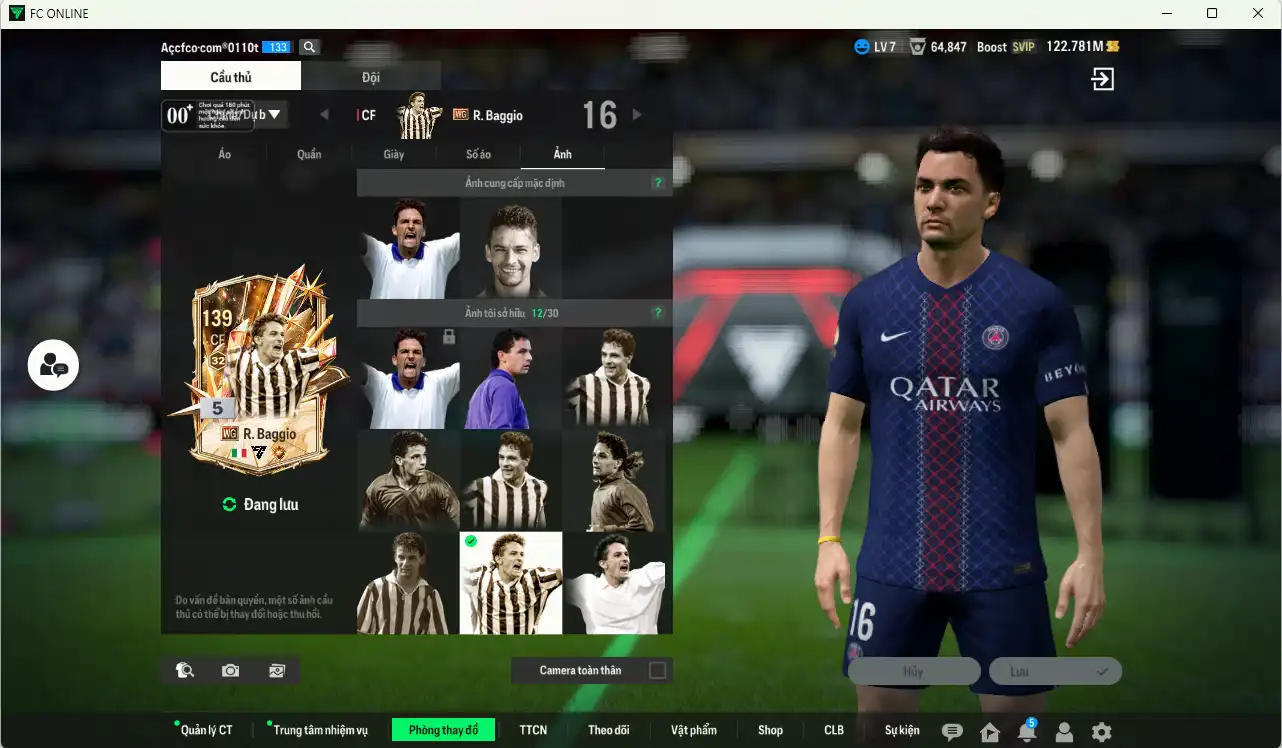Ảnh AC Milan 7.058b có Ronaldo WG, Beckham CU, Baggio WG, Nesta CU, Maldini WG… Full miniface, còn nhiều thẻ GIẢM THUẾ. HLV Xịn vs dư nhiều CP