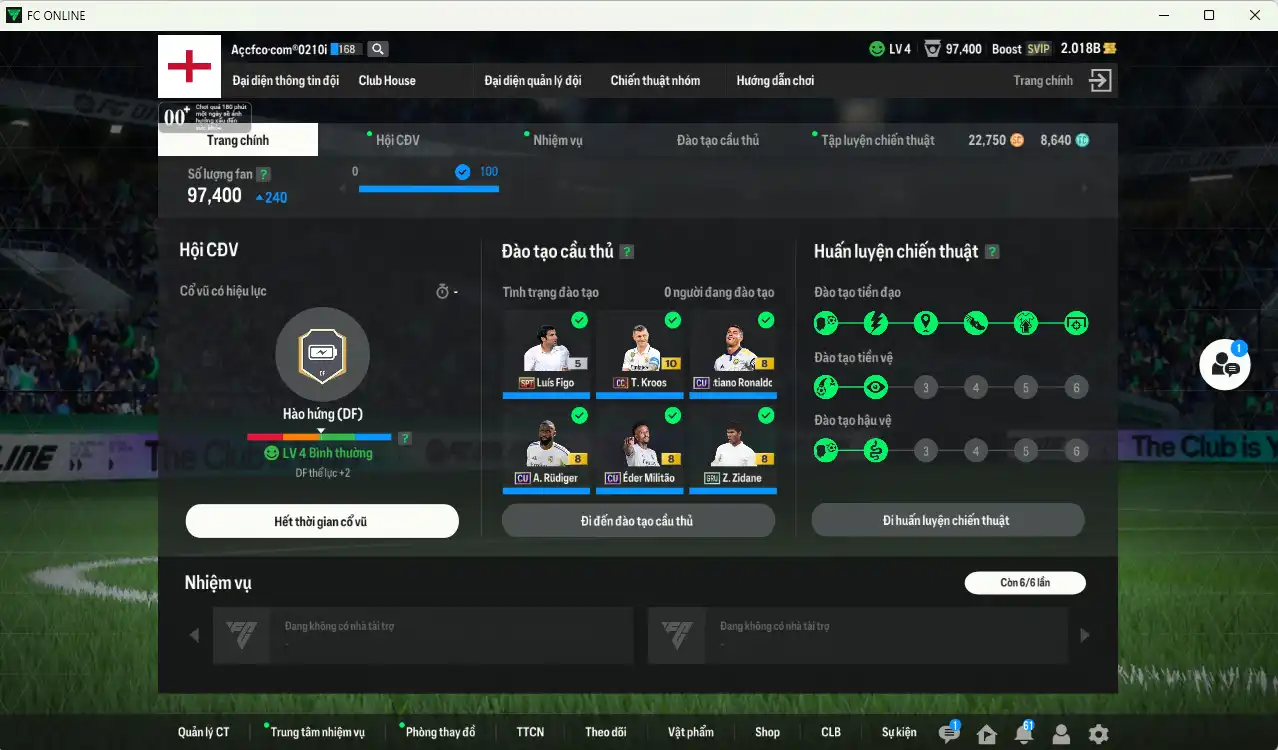 Ảnh [Tặng Hùng Dũng IP, Quang Hải IP] Real Madrid 40.294b dư 2b có CR7 CU+8, Ronaldo WG+6, Bellingham 26TY, Valverde 26TS, Kaká CU, Zidane GRU, Figo SPT, Kroos CC+10…Còn thẻ GIẢM THUẾ. HLV Xịn, đã đào tạo chỉ số nhiều ct