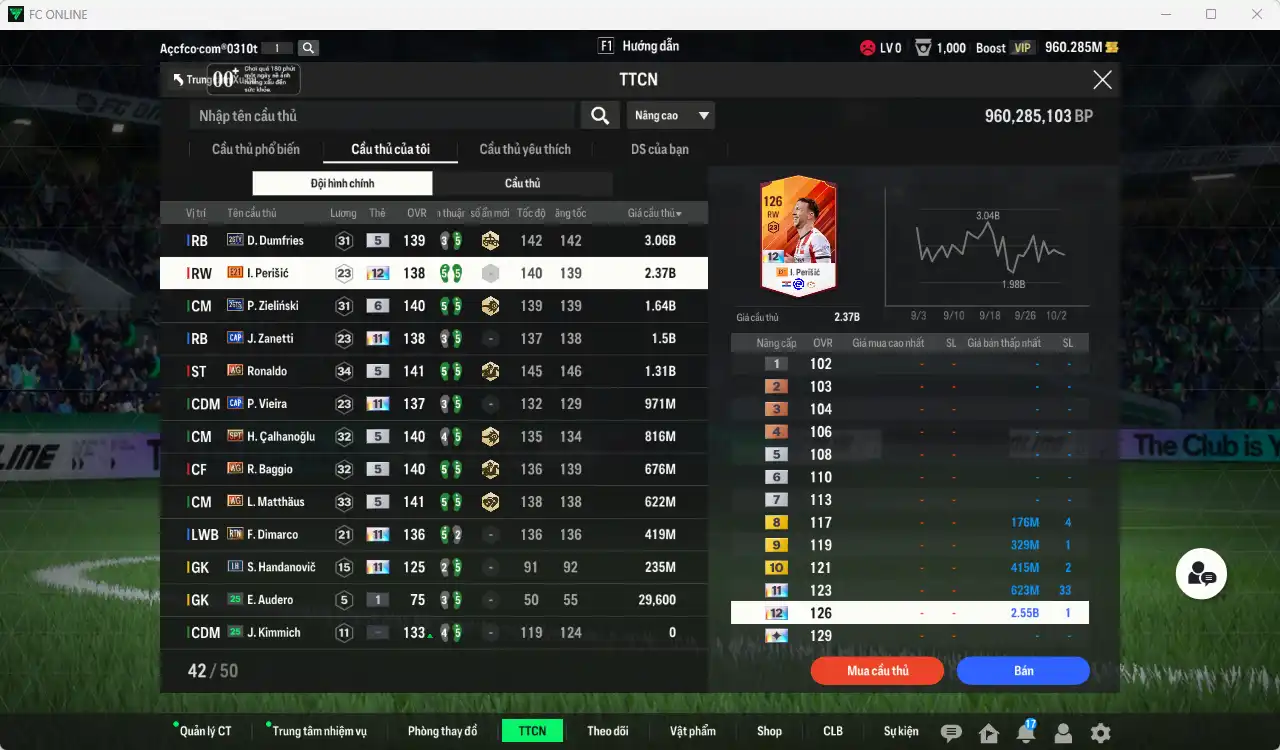 Ảnh Inter Milan 13.619b có Dumfries 26TY, Perisic E21+12, Zielinski 26TS+6, Zanetti CAP+11, Ronaldo WG, Vieira CAP+11, Calhanoglu SPT, Baggio WG, Matthaus WG… Full miniface