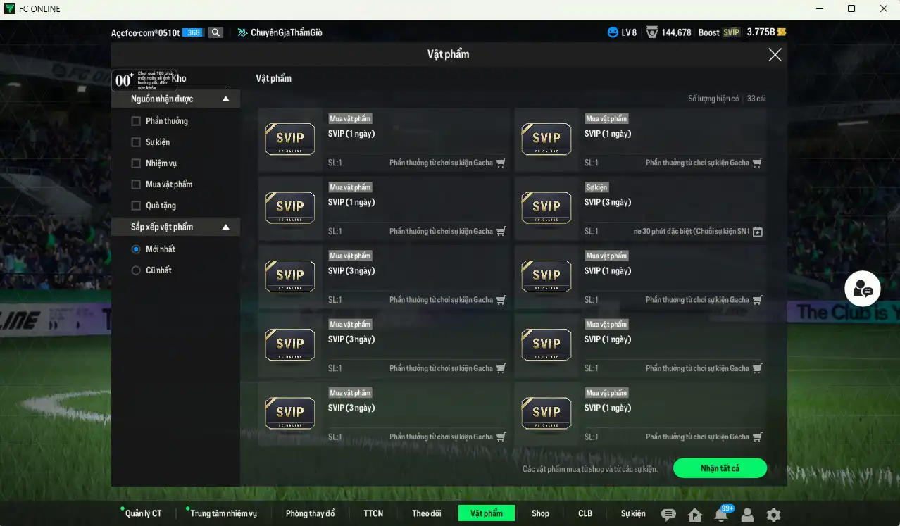 Ảnh Real Madrid 182.952b có CR7 BLD+8, Mbappé 26TS, Kaká ITM+6, Bellingham 26TY+6, Benzema UC, Beckham UC, Ronaldo WG+6, Varane DC+10, Rudiger 24TS+8… Còn rất nhiều thẻ GIẢM THUẾ. HLV Siêu Xịn, đã full đào tạo chiến thuật lẫn chỉ số ct, dư rất nhiều CP và TC