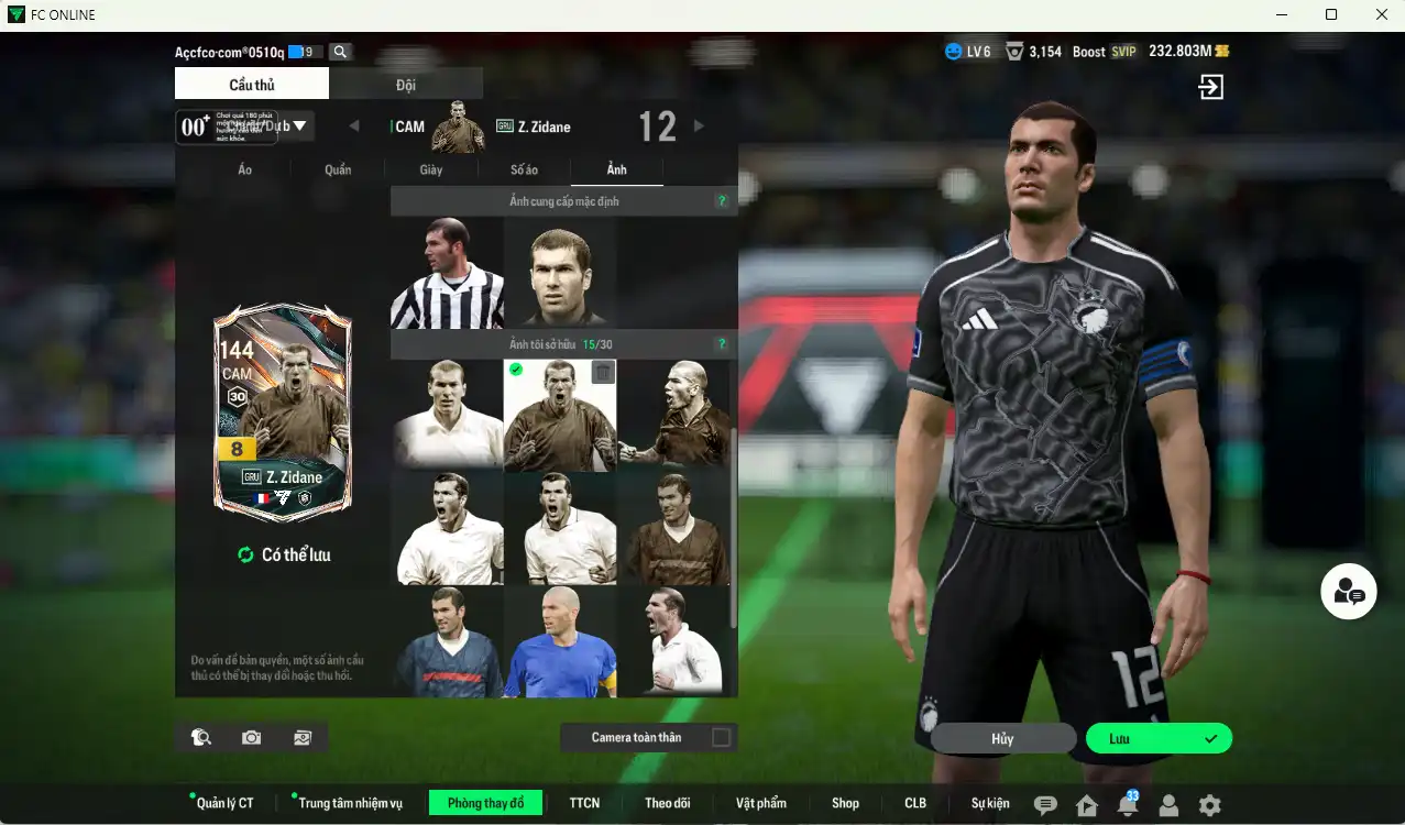 Ảnh Real Madrid 11.189b có Eto UC, Zidane GRU, Kaká CU, Kroos WG+6, Varane CU, Modric CU… Full miniface
