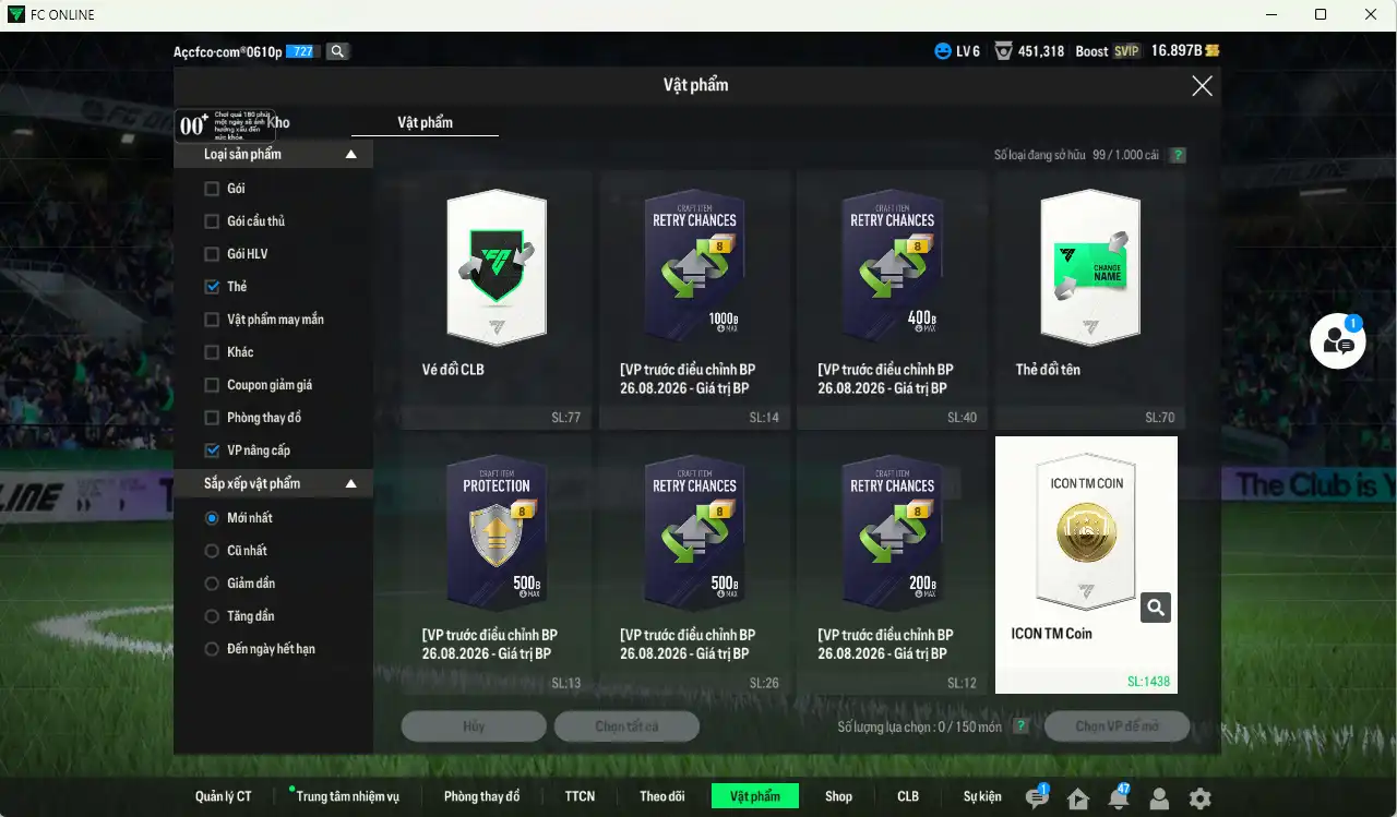 Ảnh Liverpool mid-end 404.650b dư 16b có Barnes ITM+8, Torres ITM+7, Gerrard ITM+7, Rush ITM+7, Dalglish ITM+7, Gravenberch 25TS+8, Szoboszlai 26TS+7, Alonso WG+8, Van Dijk 25UCL+8… Full miniface, còn nhiều thẻ GIẢM THUẾ. HLV Siêu Xịn, đã full đào tạo chiến thuật lẫn chỉ số cầu thủ, dư nhiều CP (VIP KC Tháng 10)