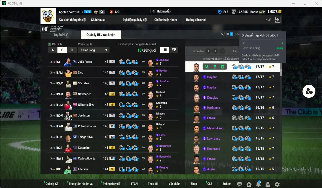 Ảnh Brazil 55.347b có João Pedro 26TS+7, Sócrates ITM+7, Zico WG+7, Joelinton SPT+7, Thiago Silva CAP+12, Neymar MDL+10, Carlos LN+11, Alberto CAP+12… Còn thẻ GIẢM THUẾ. HLV Xịn, đã full đào tạo chiến thuật