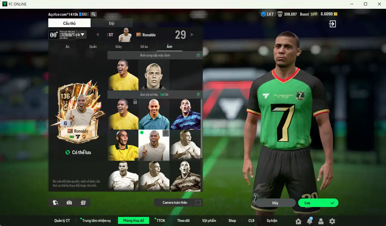Ảnh AC Milan mùa ITM+5 221.725b có Sheva, Maldini, Kaká, Baggio, Ronaldinho, Eto, Torres, Vieira, Nesta, Desailly, Essien, Zol… vs Team phụ VN PRM vs IP. Full miniface, còn thẻ GIẢM THUẾ. HLV Siêu Xịn, đã full đào tạo chiến thuật vs chỉ số cầu thủ