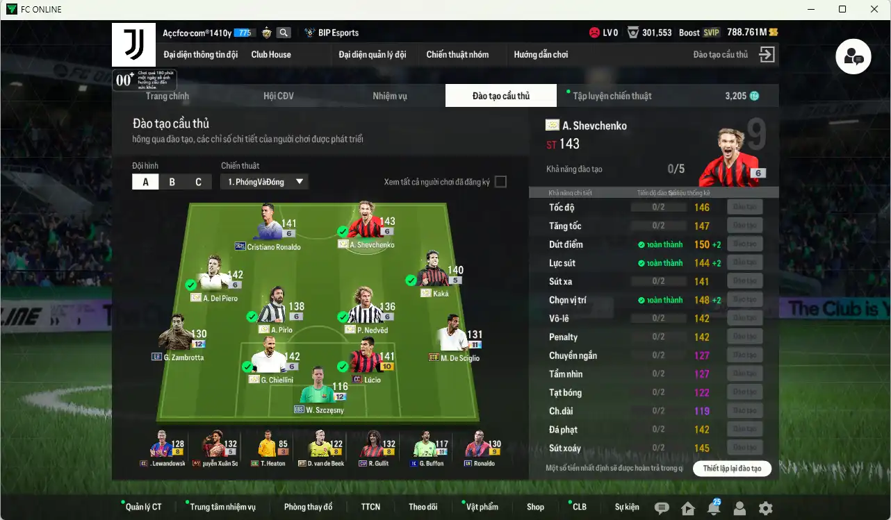 Ảnh Juventus mix AC Milan 182.778b có Sheva ITM+6, Kaká ITM, Nedved ITM+6, Del Piero ITM+6, Pirlo ITM+6, Chiellini ITM+6, Gattuso ITM+6, CR7 26TS+6… Full miniface, còn nhiều thẻ GIẢM THUẾ. HLV Xịn, dư nhiều CP, đã đào tạo full chỉ số nhiều ct