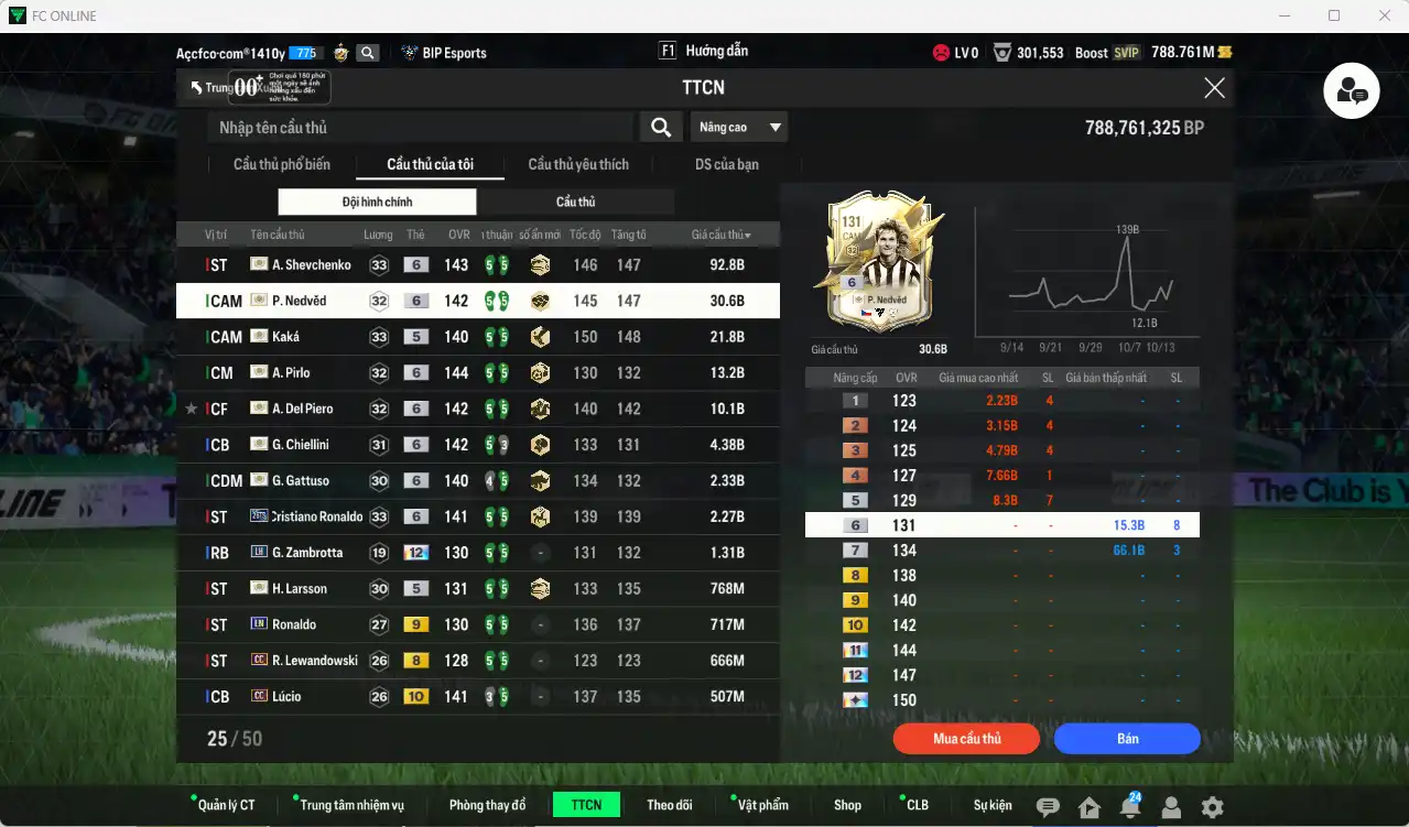 Ảnh Juventus mix AC Milan 182.778b có Sheva ITM+6, Kaká ITM, Nedved ITM+6, Del Piero ITM+6, Pirlo ITM+6, Chiellini ITM+6, Gattuso ITM+6, CR7 26TS+6… Full miniface, còn nhiều thẻ GIẢM THUẾ. HLV Xịn, dư nhiều CP, đã đào tạo full chỉ số nhiều ct