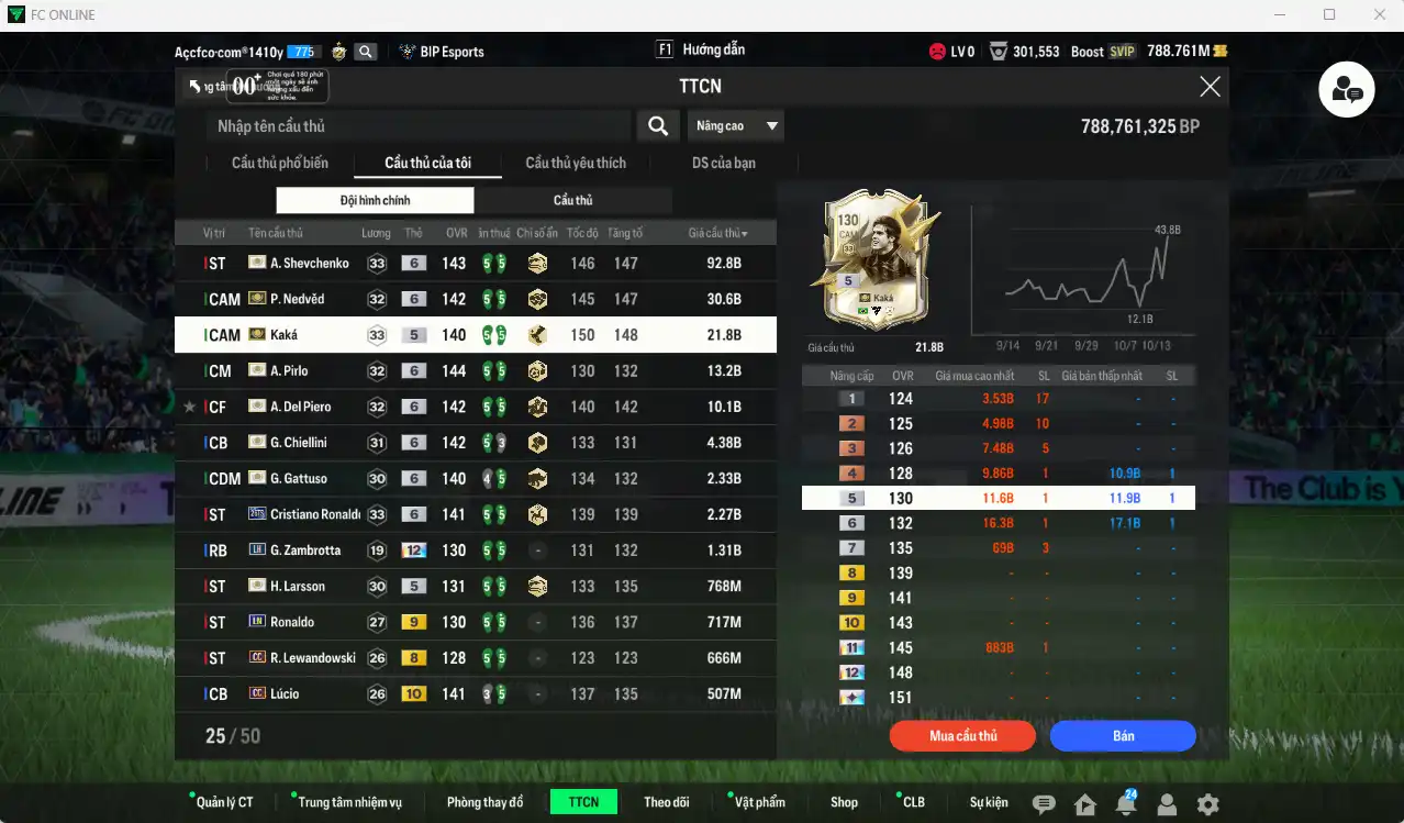 Ảnh Juventus mix AC Milan 182.778b có Sheva ITM+6, Kaká ITM, Nedved ITM+6, Del Piero ITM+6, Pirlo ITM+6, Chiellini ITM+6, Gattuso ITM+6, CR7 26TS+6… Full miniface, còn nhiều thẻ GIẢM THUẾ. HLV Xịn, dư nhiều CP, đã đào tạo full chỉ số nhiều ct