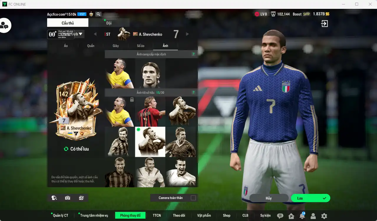 Ảnh AC Milan 57.687b dư 1,8b có Rivaldo ITM+6, Nesta ITM, Pirlo ITM, Sheva WG+7, Essien ITM+6, Gullit FAC+7, Calhanoglu SPT+6… Full miniface, còn thẻ GIẢM THUẾ. HLV Xịn, dư nhiều CP, đã full đào tạo chiến thuật vs chỉ số ct