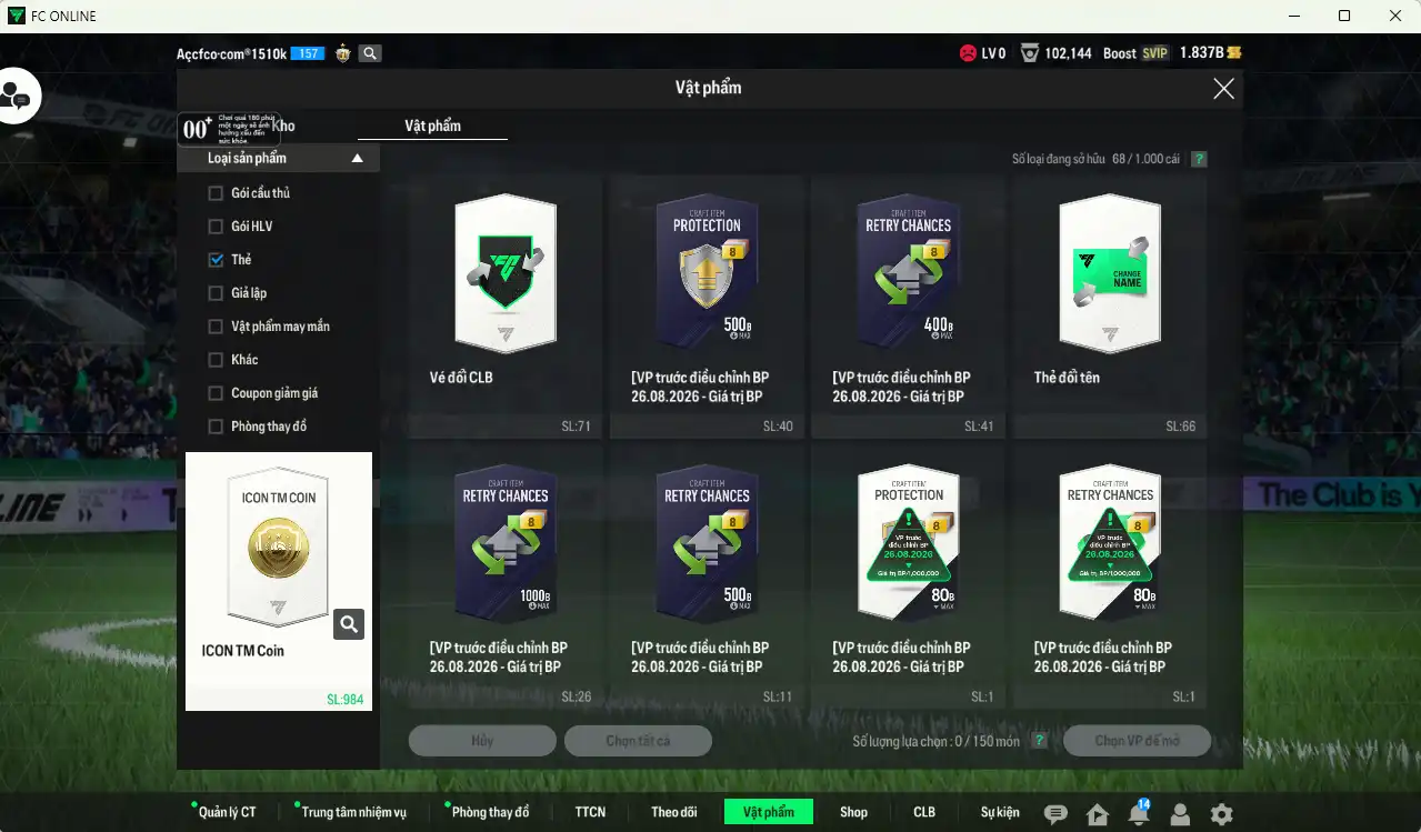 Ảnh AC Milan 57.687b dư 1,8b có Rivaldo ITM+6, Nesta ITM, Pirlo ITM, Sheva WG+7, Essien ITM+6, Gullit FAC+7, Calhanoglu SPT+6… Full miniface, còn thẻ GIẢM THUẾ. HLV Xịn, dư nhiều CP, đã full đào tạo chiến thuật vs chỉ số ct