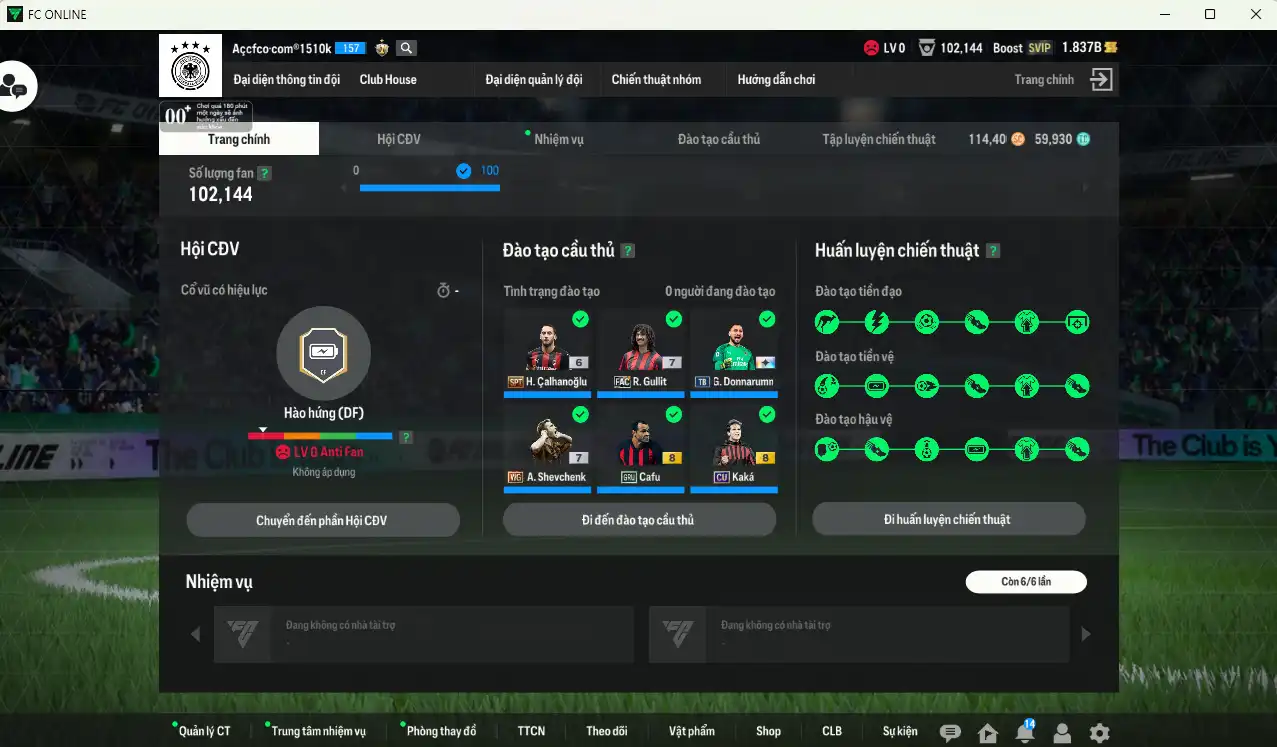 Ảnh AC Milan 57.687b dư 1,8b có Rivaldo ITM+6, Nesta ITM, Pirlo ITM, Sheva WG+7, Essien ITM+6, Gullit FAC+7, Calhanoglu SPT+6… Full miniface, còn thẻ GIẢM THUẾ. HLV Xịn, dư nhiều CP, đã full đào tạo chiến thuật vs chỉ số ct