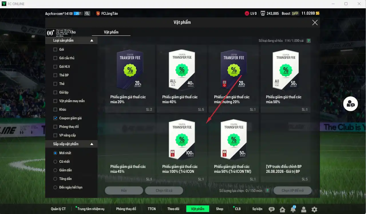 Ảnh Team Việt Nam có Hùng Dũng IP, Quang Hải IP vs 11,02b BP trắng, có thẻ đổi tên, full miniface, còn nhiều thẻ GIẢM THUẾ. HLV Siêu Xịn, đã full đào tạo chiến thuật, dư rất nhiều CP và TC